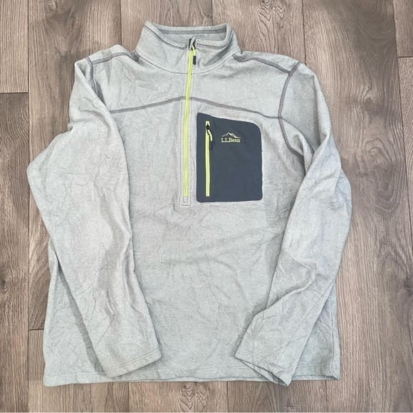 Ll bean semi fitted fleece 3/4 zip. Men’s large - Picture 7 of 7